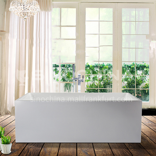 Acrylic bathtub   rectangle shape   freestanding bathtub 